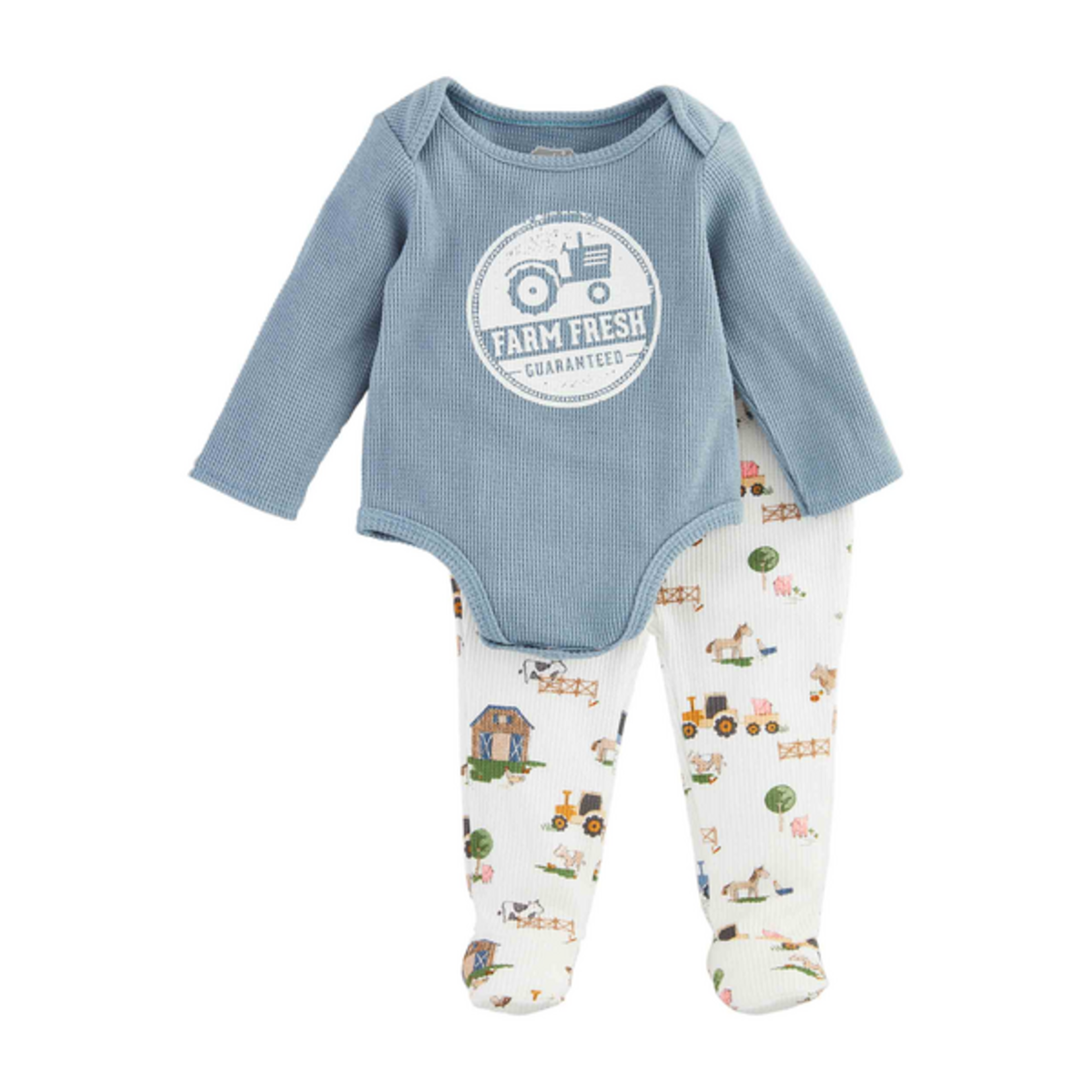 Mudpie Mudpie Farm Fresh 2pc Set 6-9M