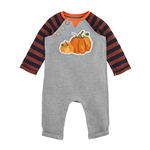 Mudpie Mudpie Waffle Weave Baby Pumpkin Bodysuit