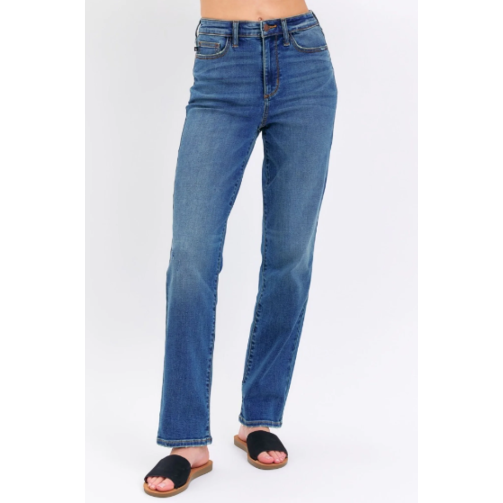 Judy Blue Judy Blue High Waist Straight Fit Dark Wash 8601