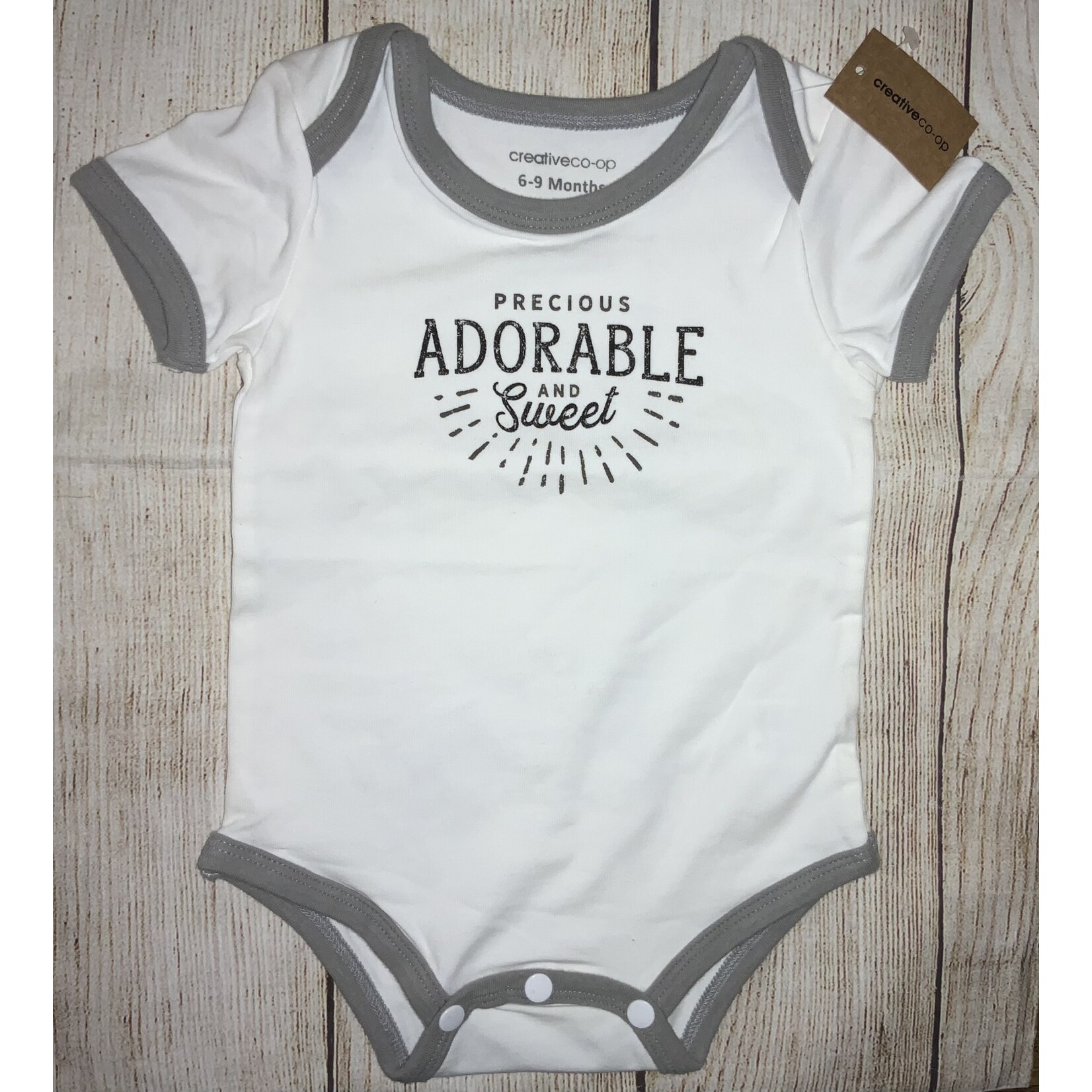 Creative Co-op Creative Co-op Onesie Precious Adorable & Sweet