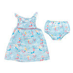 Mudpie Mudpie Mermaid Baby Dress Set