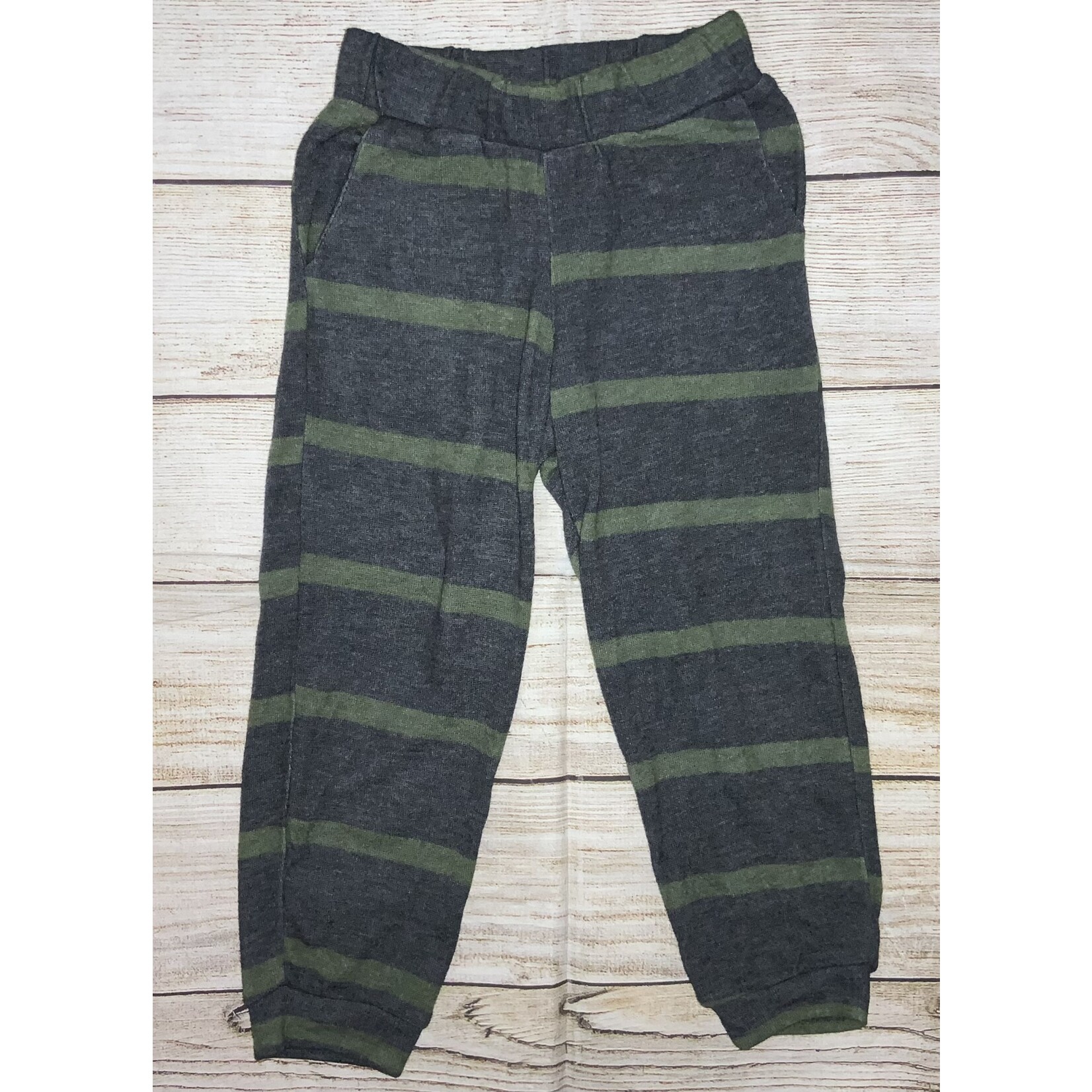 12PM Kid’s Striped Pant Green