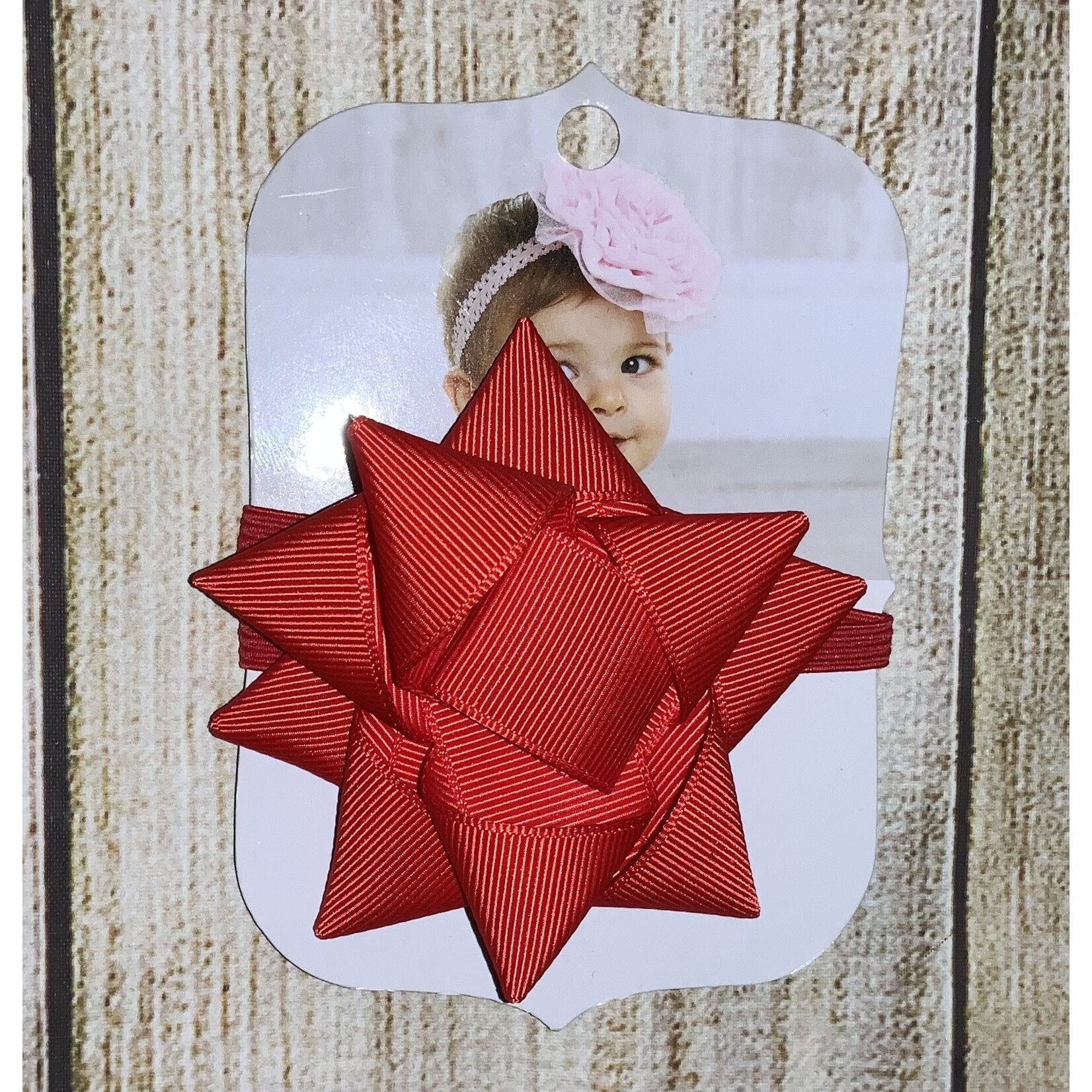 Mudpie Mudpie Red Gift Bow Soft Headband