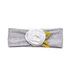 Mudpie Mudpie Grey Flower Headwrap