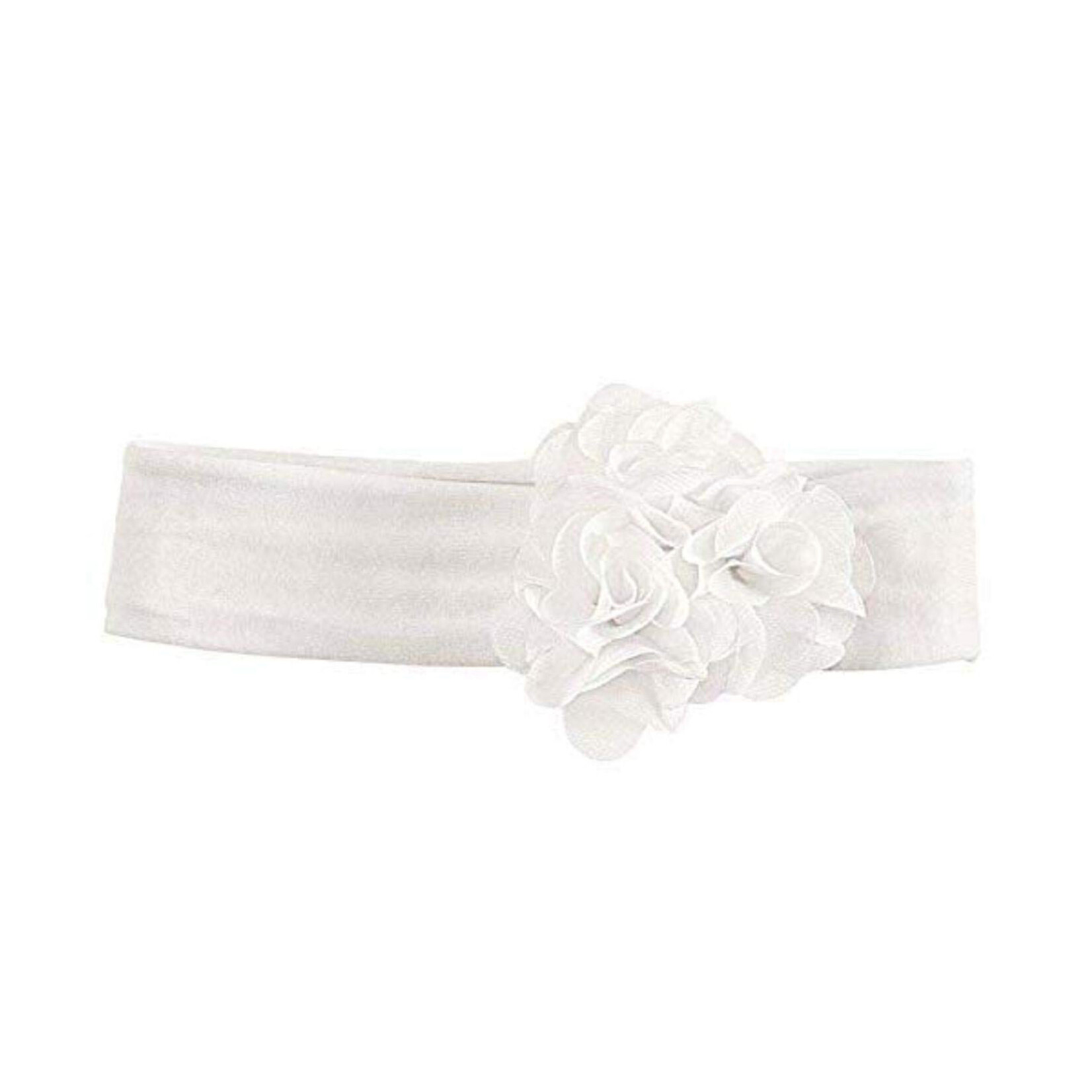 Mudpie Mudpie Ivory Chiffon Flower Headband