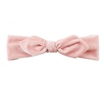Mudpie Mudpie Bow Headband Light Pink Velvet