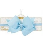 Mudpie Mudpie Soft Headband Light Blue Bow