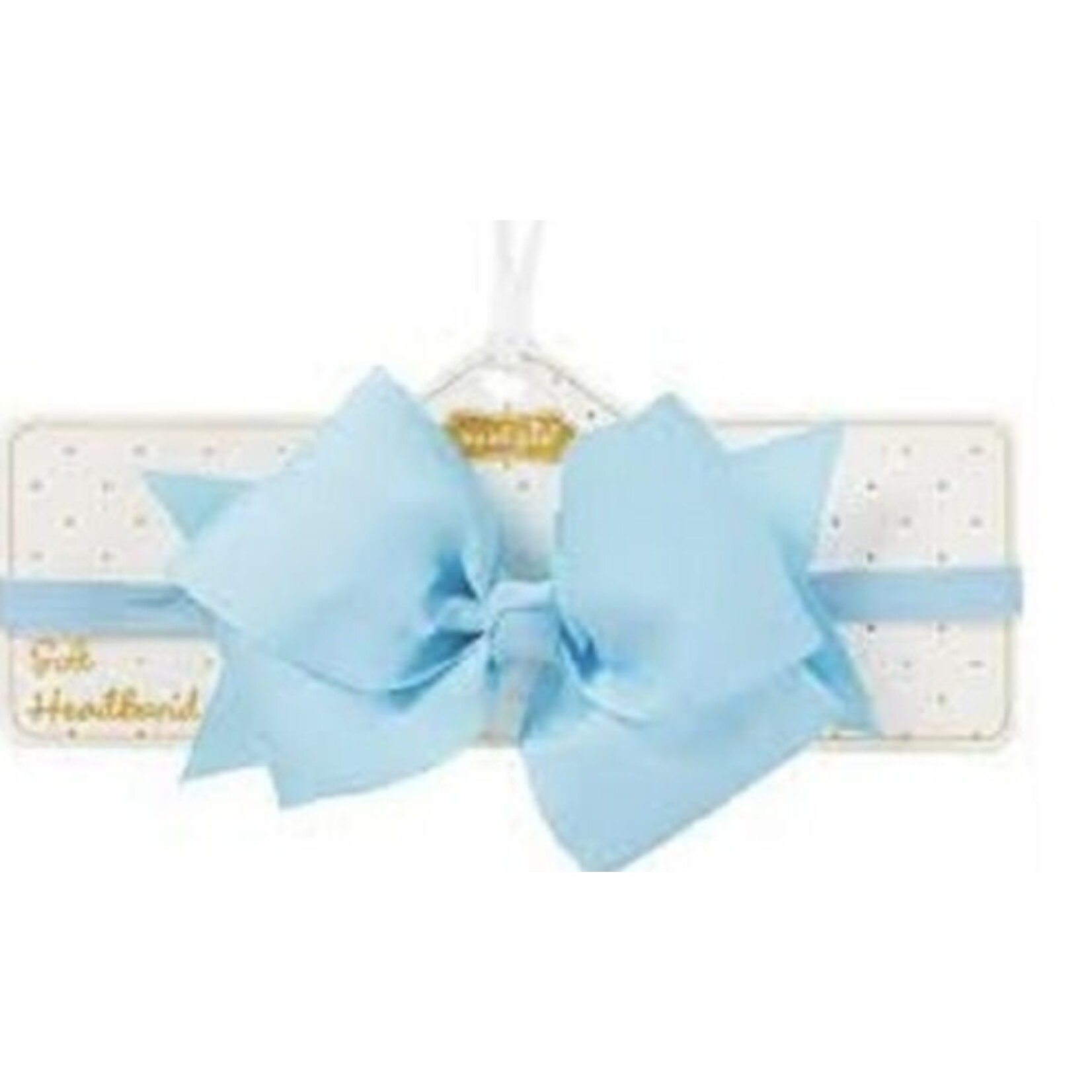 Mudpie Mudpie Soft Headband Light Blue Bow