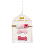 Mudpie Mudpie Mesh Flower Headband & Clips