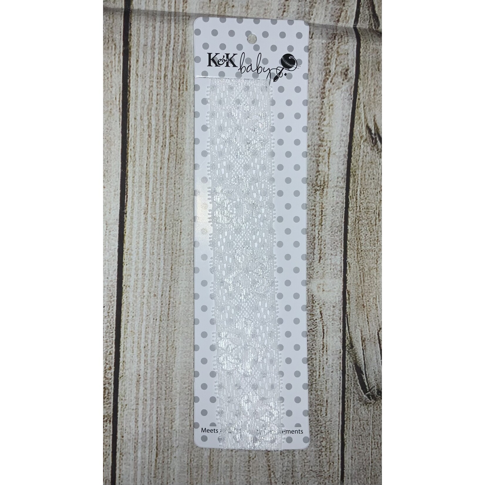 AGP K&K Baby Lace Headband White