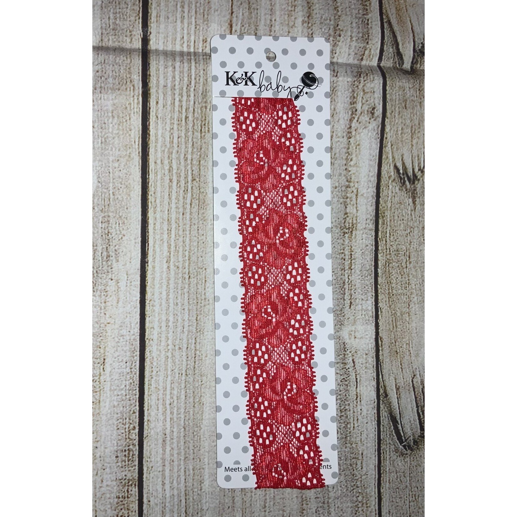 AGP K&K Baby Lace Headband Red