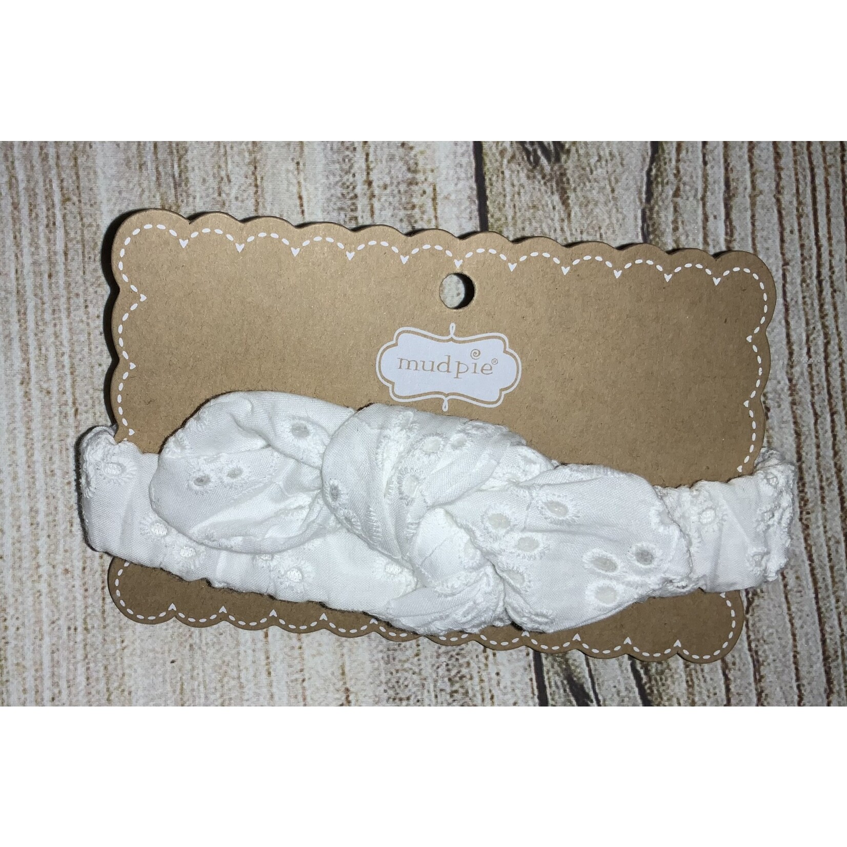 Mudpie Mudpie White Soft Bunny Ears Headband