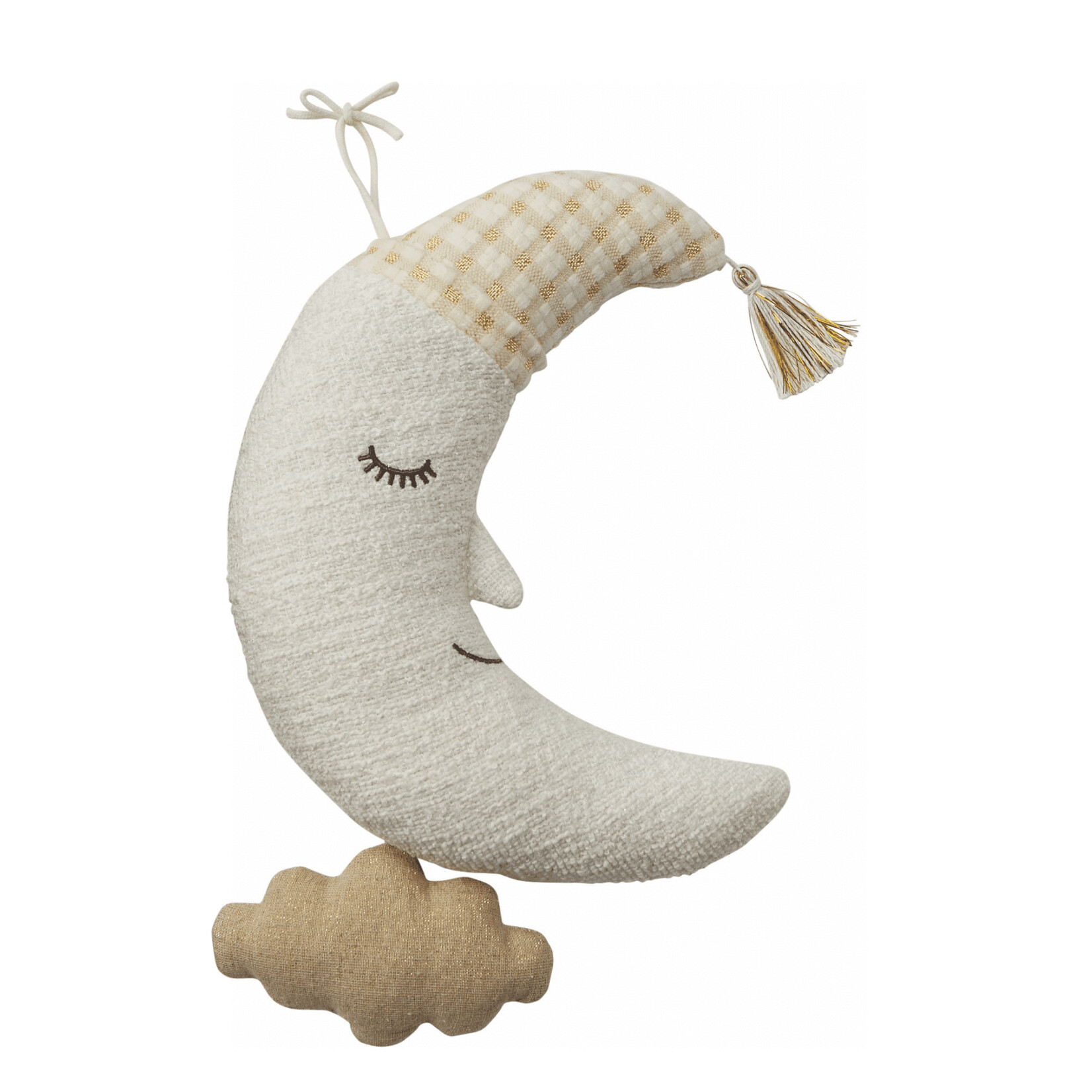 Mudpie Mudpie Moon & Cloud Musical Pull Toy