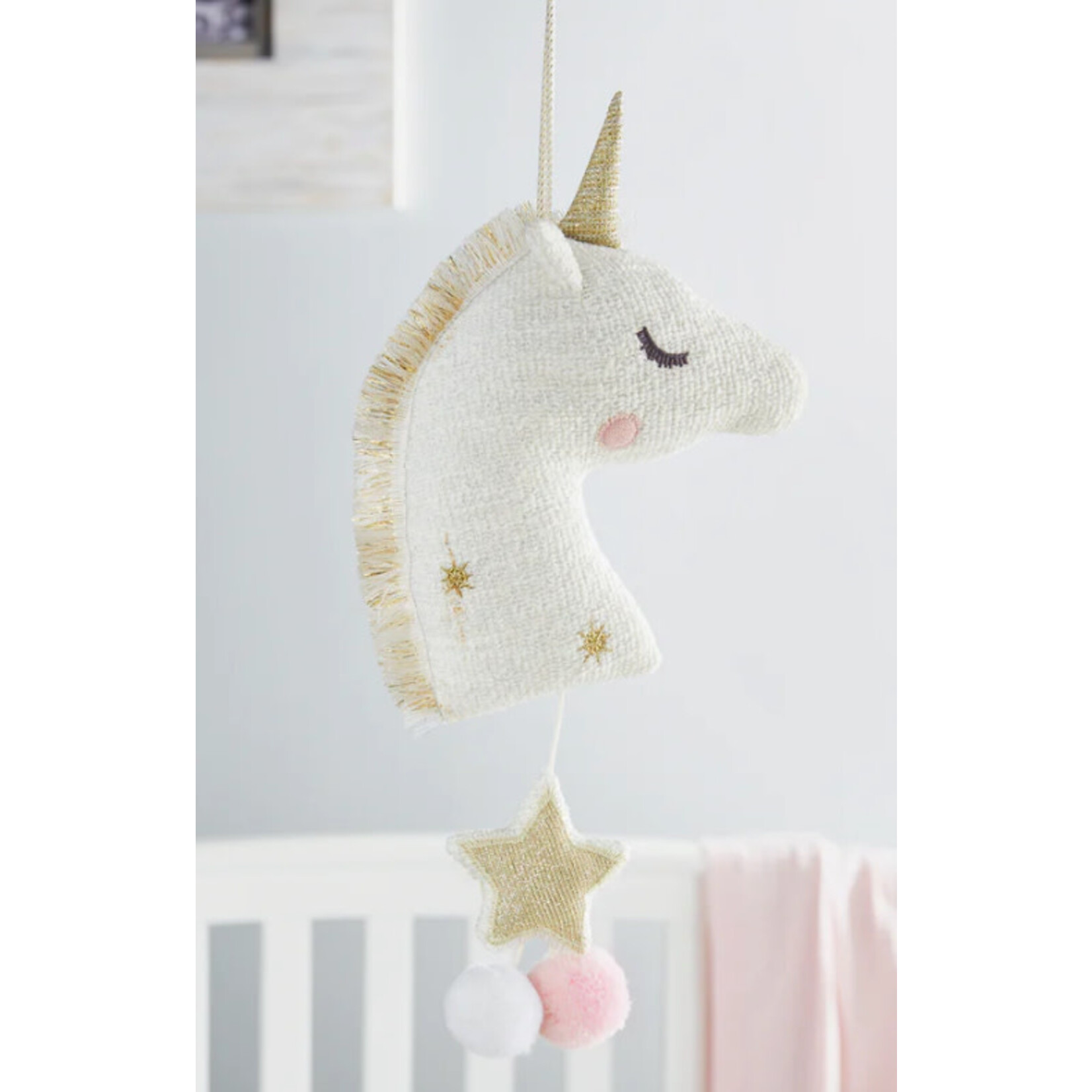 Mudpie Mudpie Gold Unicorn Music Pull Toy