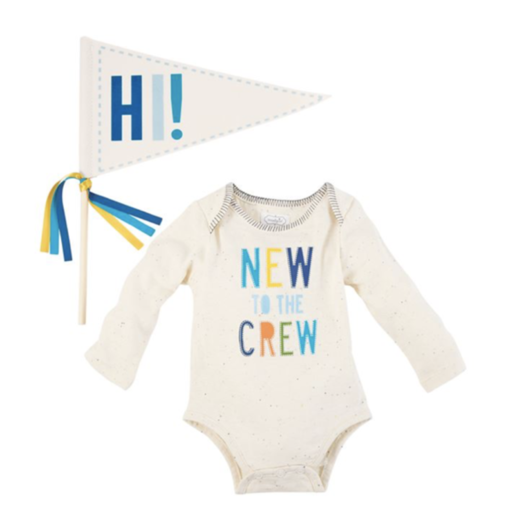Mudpie Mudpie New to the Crew Crawler Pennant Set