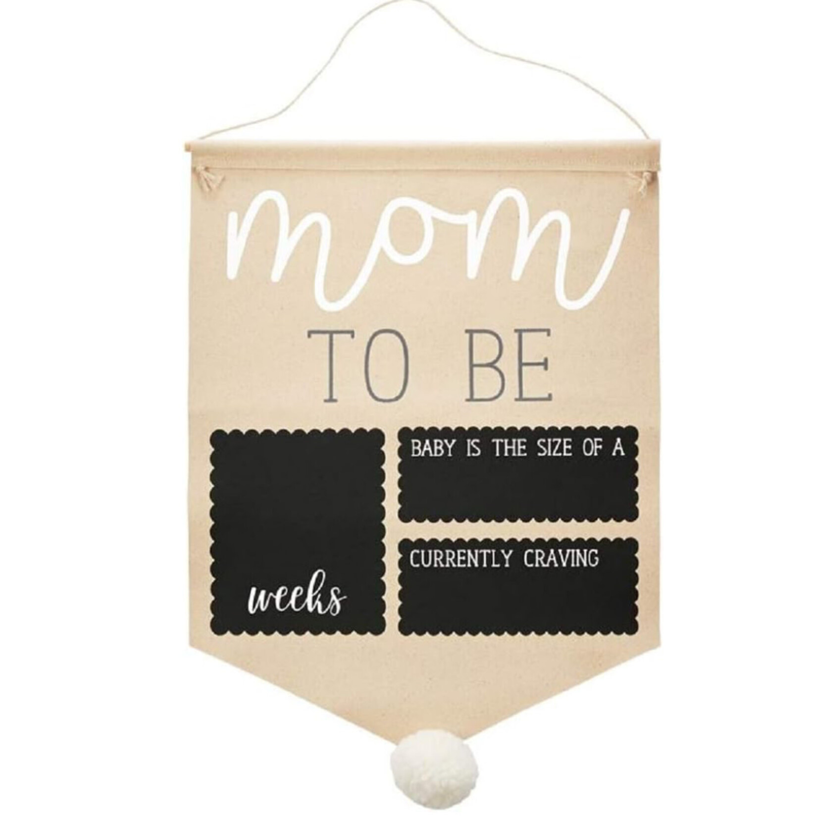 Mudpie Mudpie Pregnancy Photo Canvas Banner
