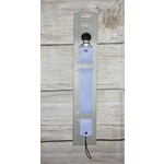 Stephan Baby Stephan Baby Faux Leather Pacifier Clip Blue