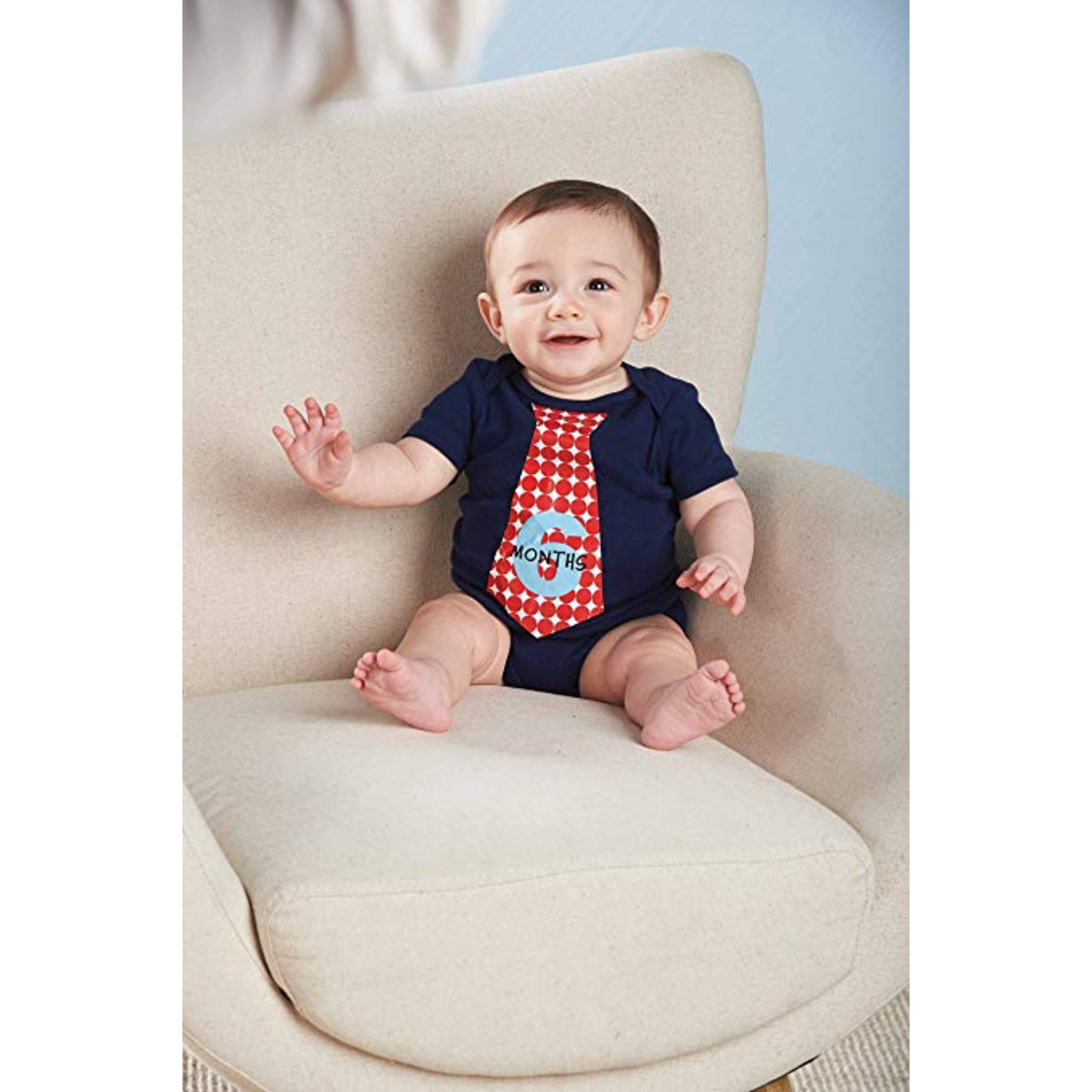 Mudpie Mudpie Boy Milestone Stickers Monthly Ties