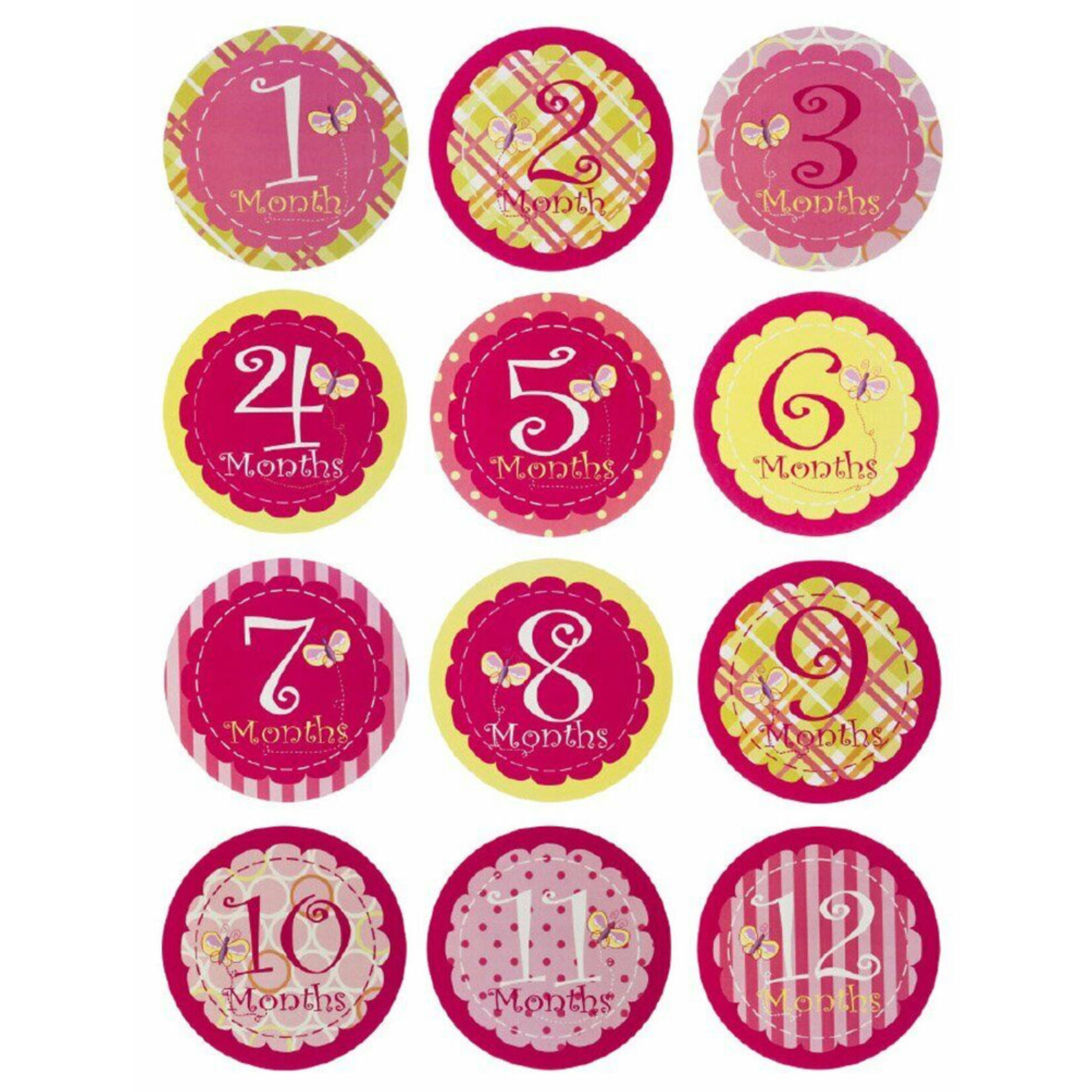 Blossoms & Buds Blossom & Buds First Year Belly Stickers Girl