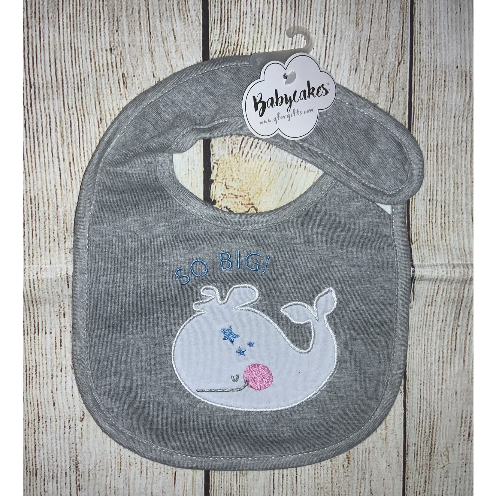 Babycakes G! So Big Whale Bib