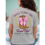 Simply Southern Simply Southern Small Town Heather Gray T-Shirt Medium