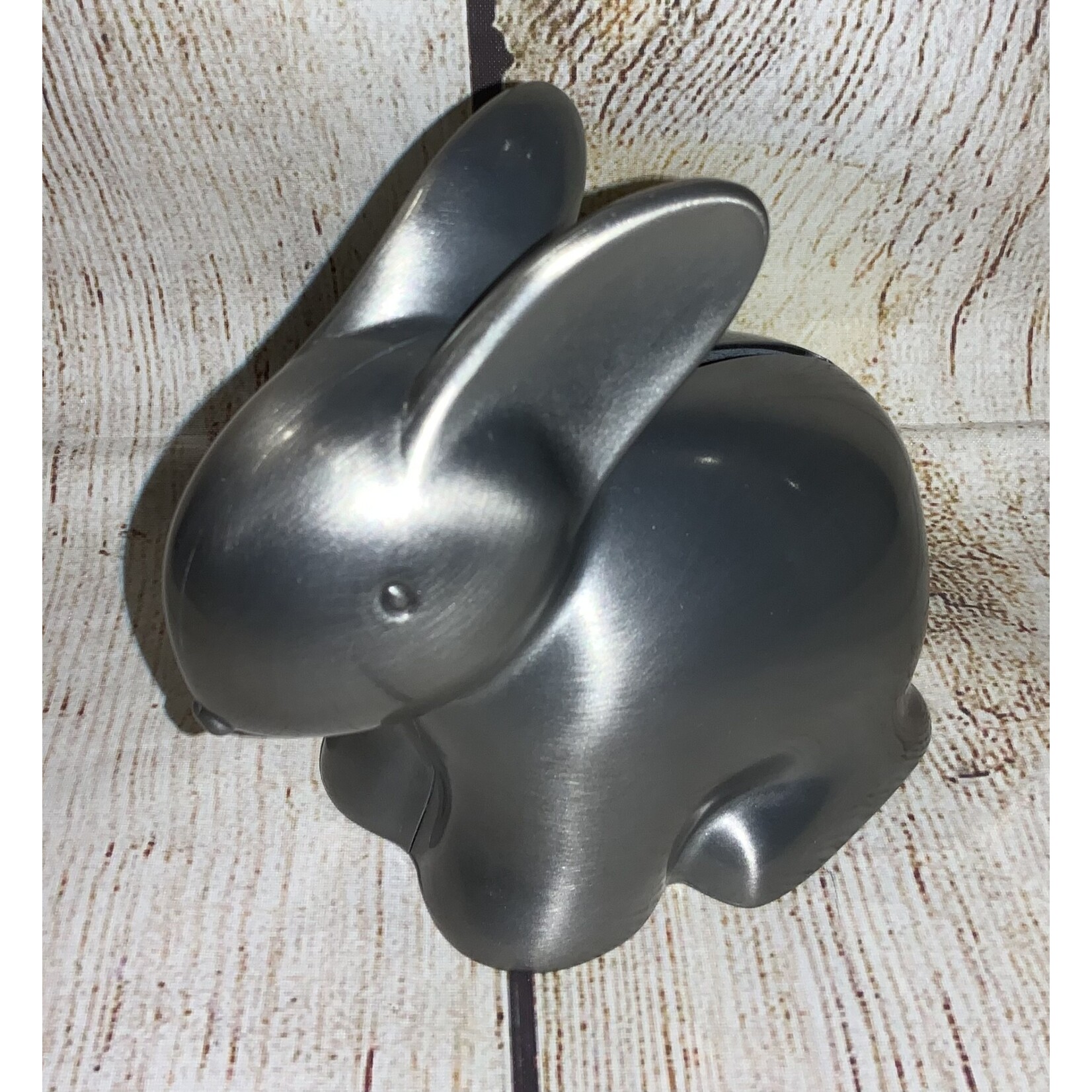 Roman Silver Bunny Bank
