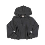 Simply Southern Simply Southern Hooded Crop Sweatshirt Black