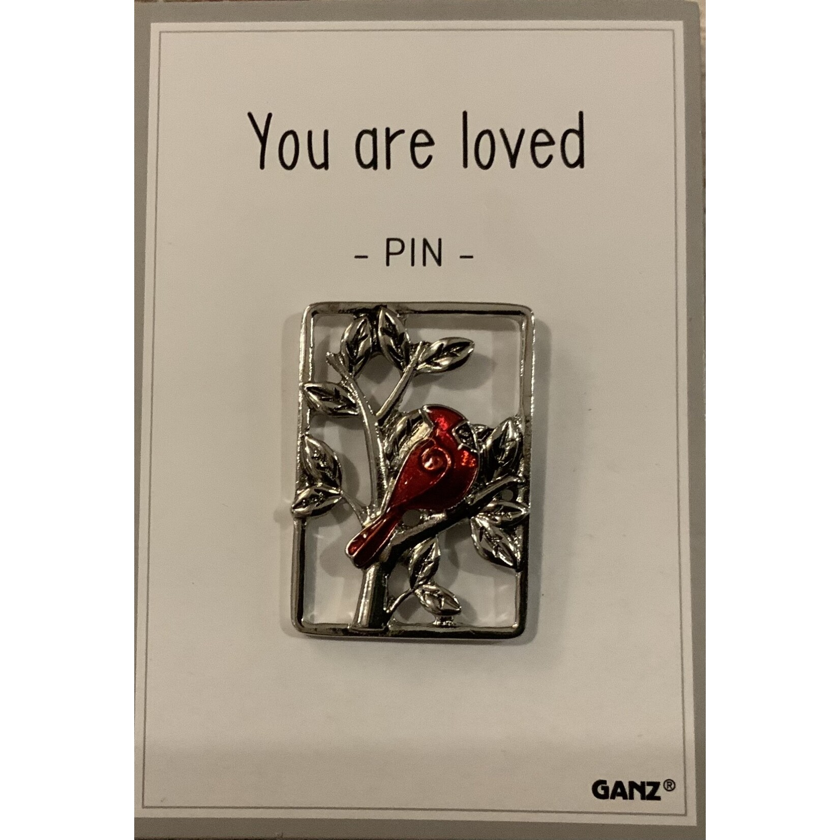 Ganz Memorial Cardinal Pin You Are Loved