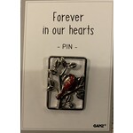 Ganz Memorial Cardinal Pin Forever in Our Hearts