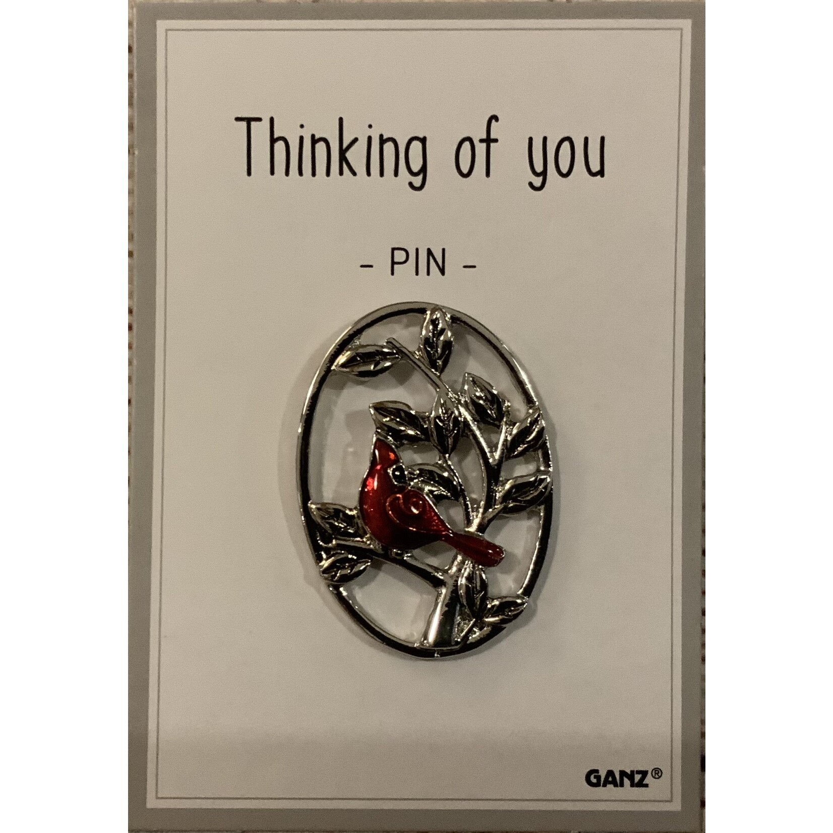 Ganz Memorial Cardinal Pin Thinking of You