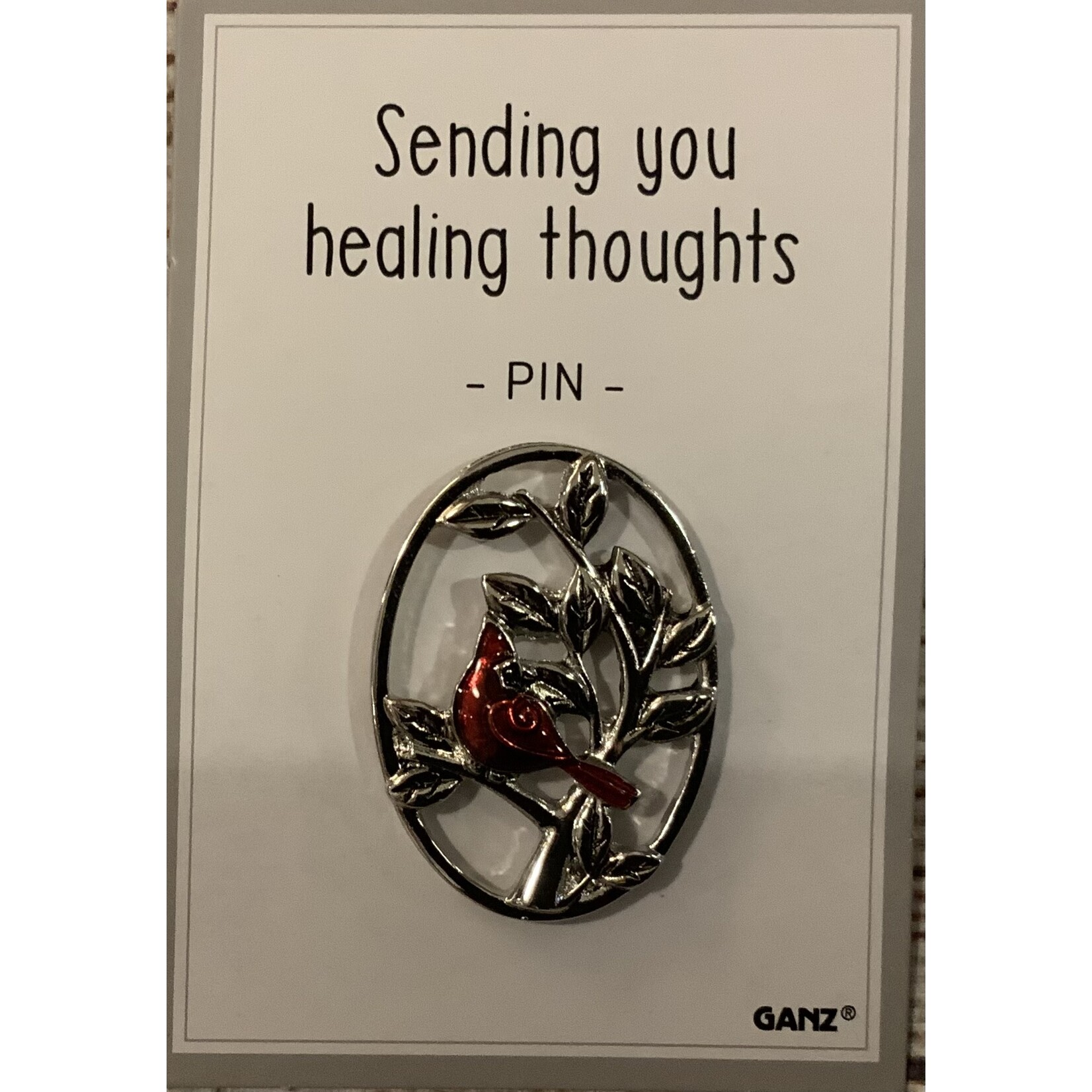 Ganz Memorial Cardinal Pin Sending You Healing Thoughts