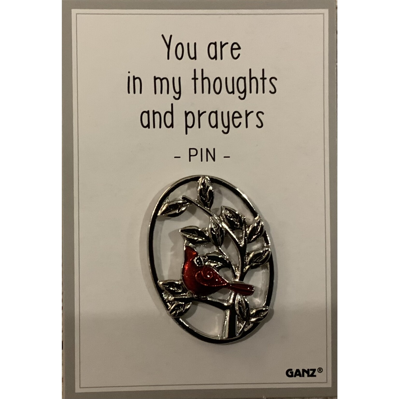 Ganz Memorial Cardinal Pin You Are In My Thoughts & Prayers