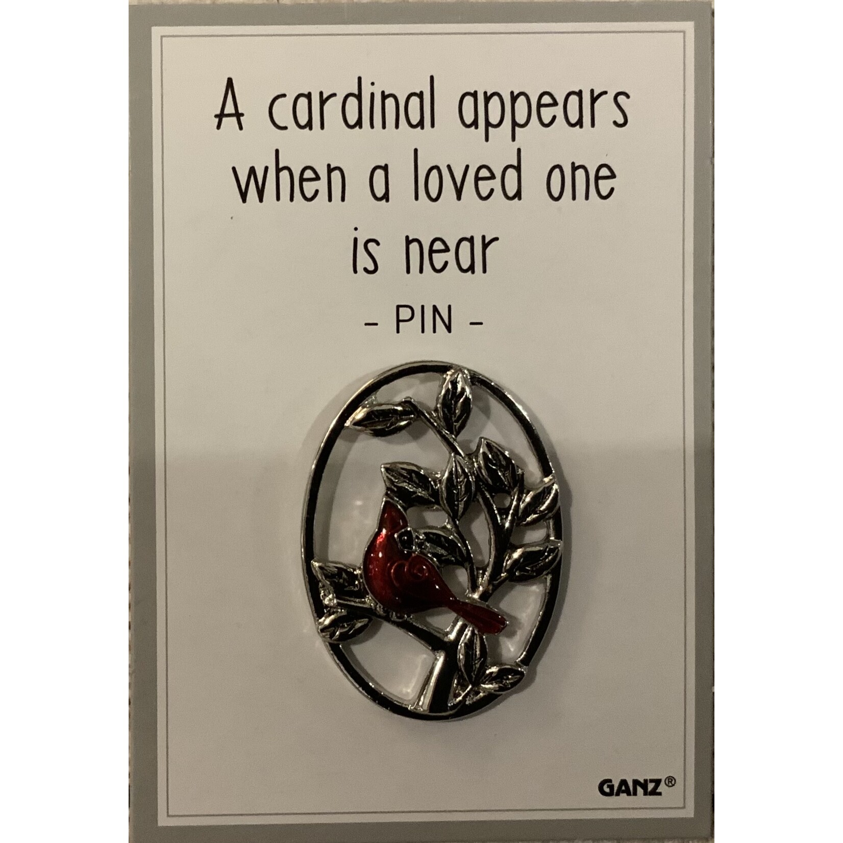 Ganz Memorial Cardinal Pin A Cardinal Appears