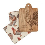 Mudpie Mudpie Chicken Board Towel Set