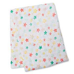 Lulujo Lulujo Cotton Muslin Swaddle Star Bright