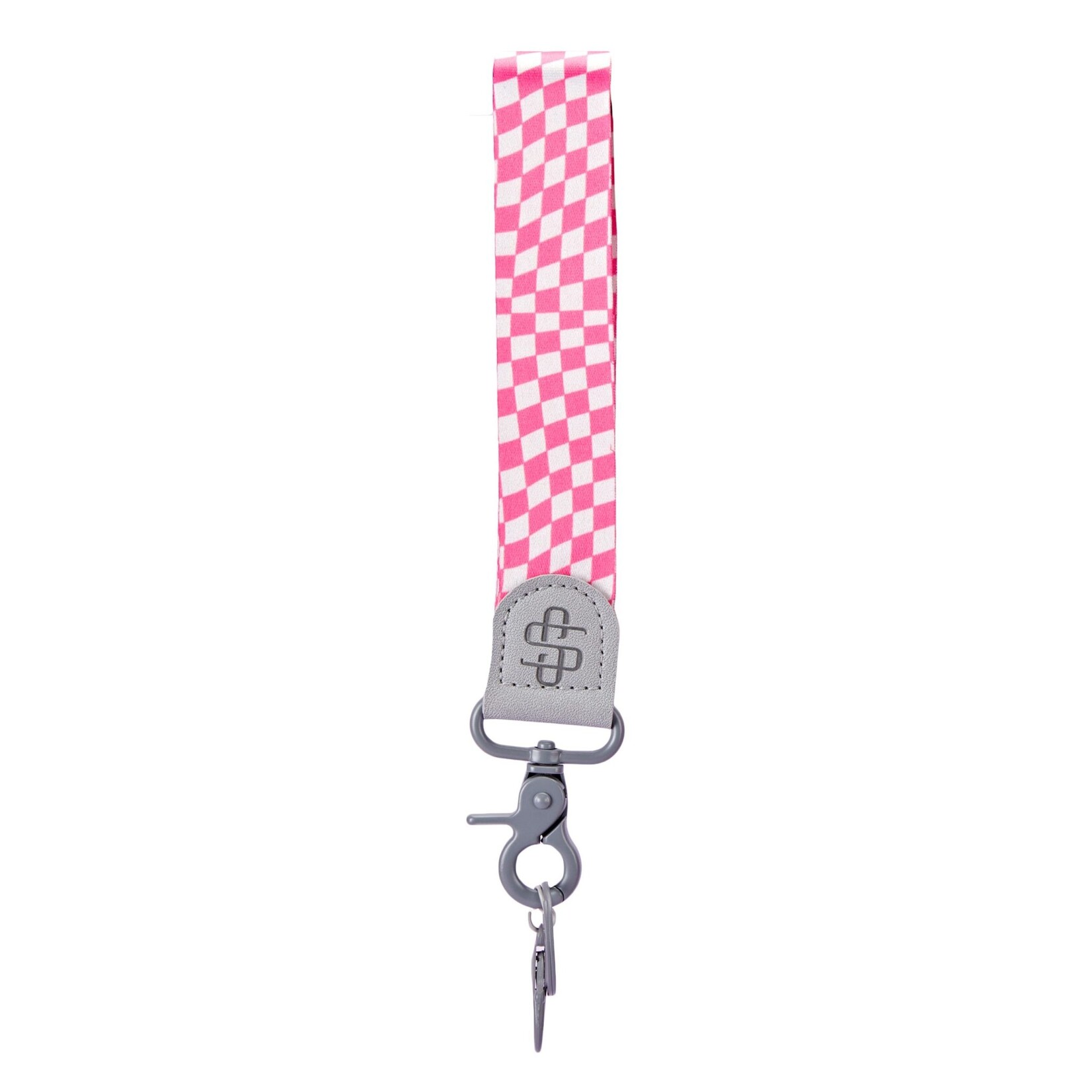 Simply Southern Simply Southern Key Fob Pink Check