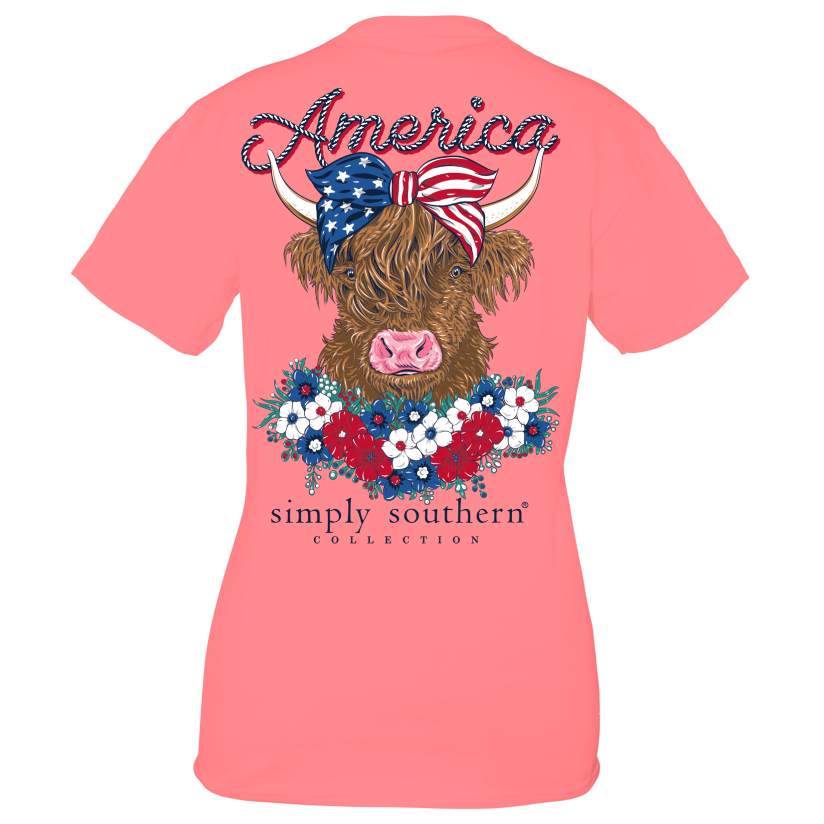 Simply Southern Simply Southern American Cow Conch T-Shirt