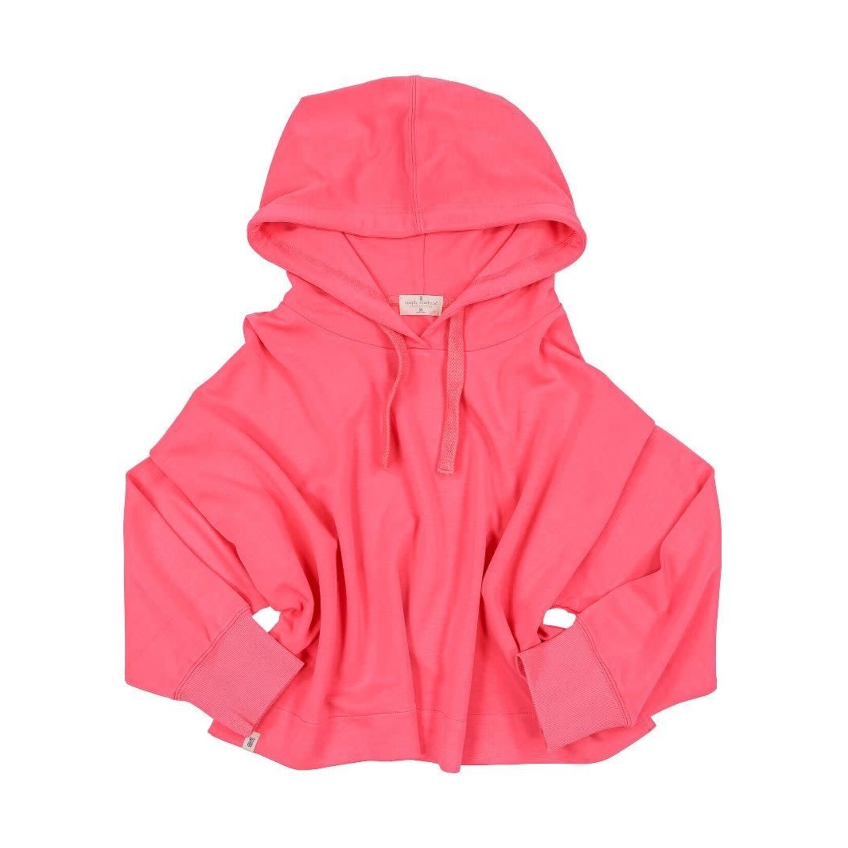 Simply Southern Simply Southern Hooded Crop Sweatshirt Pink