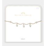 Coco + Carmen Coco & Carmen Kenza Anklet Pearl Scallop Gold