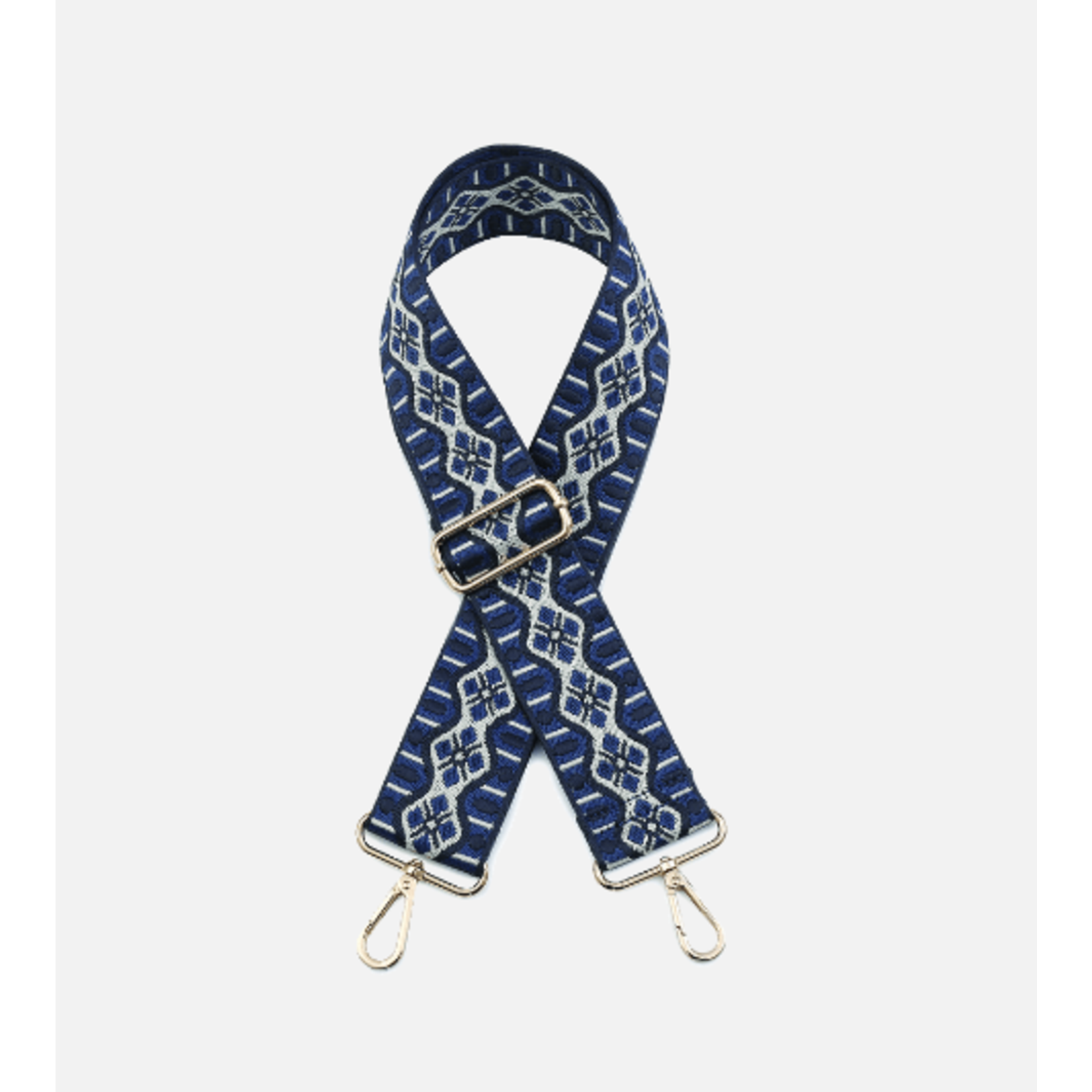 Jen & Co Jen & Co Wave Guitar Strap Navy STPWV