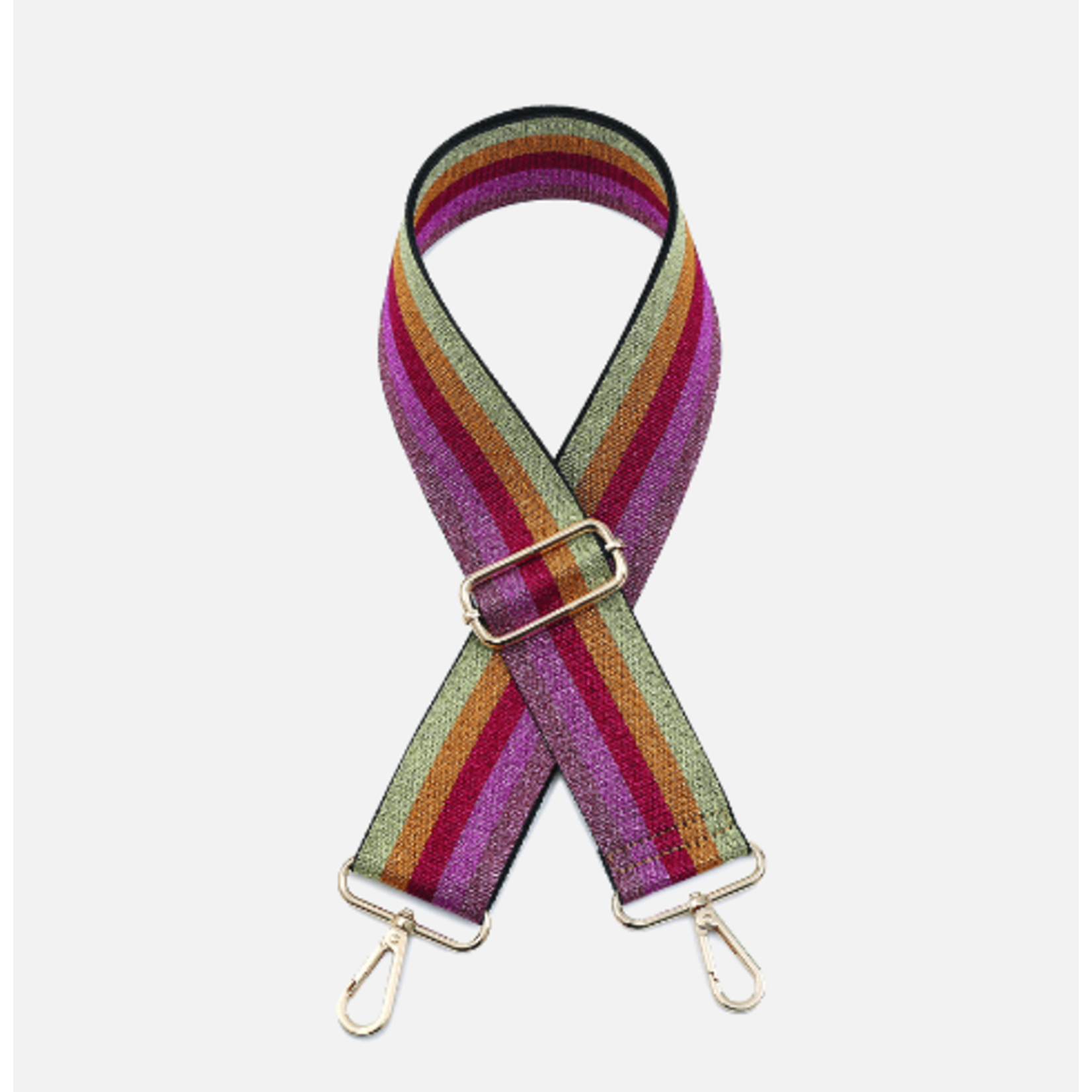 Jen & Co Jen & Co Striped Guitar Strap Rainbow STPSTRP