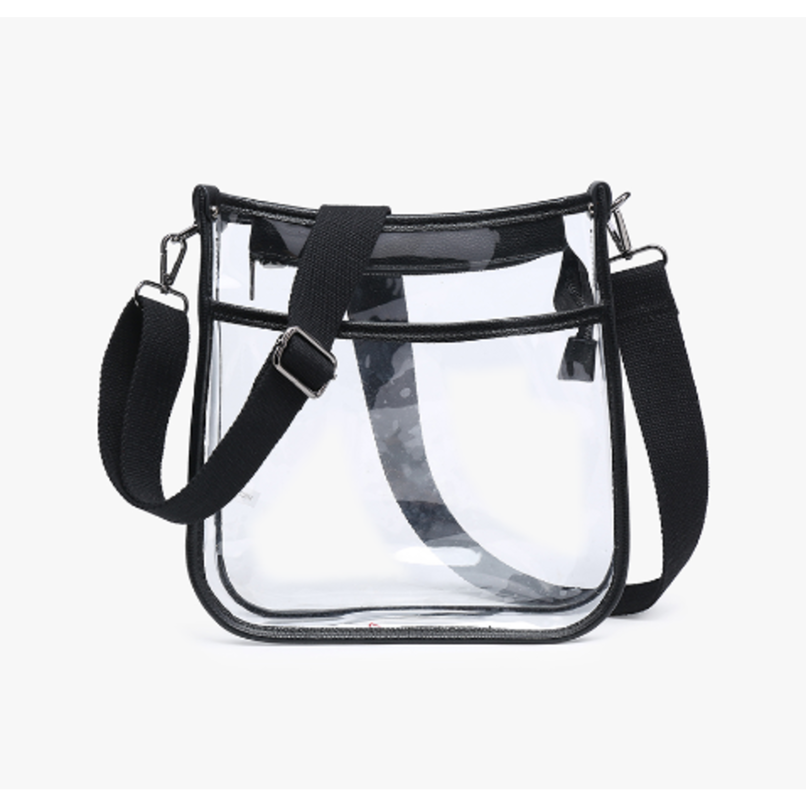 Jen & Co Jen & Co Posie Clear Crossbody Black M2168CR
