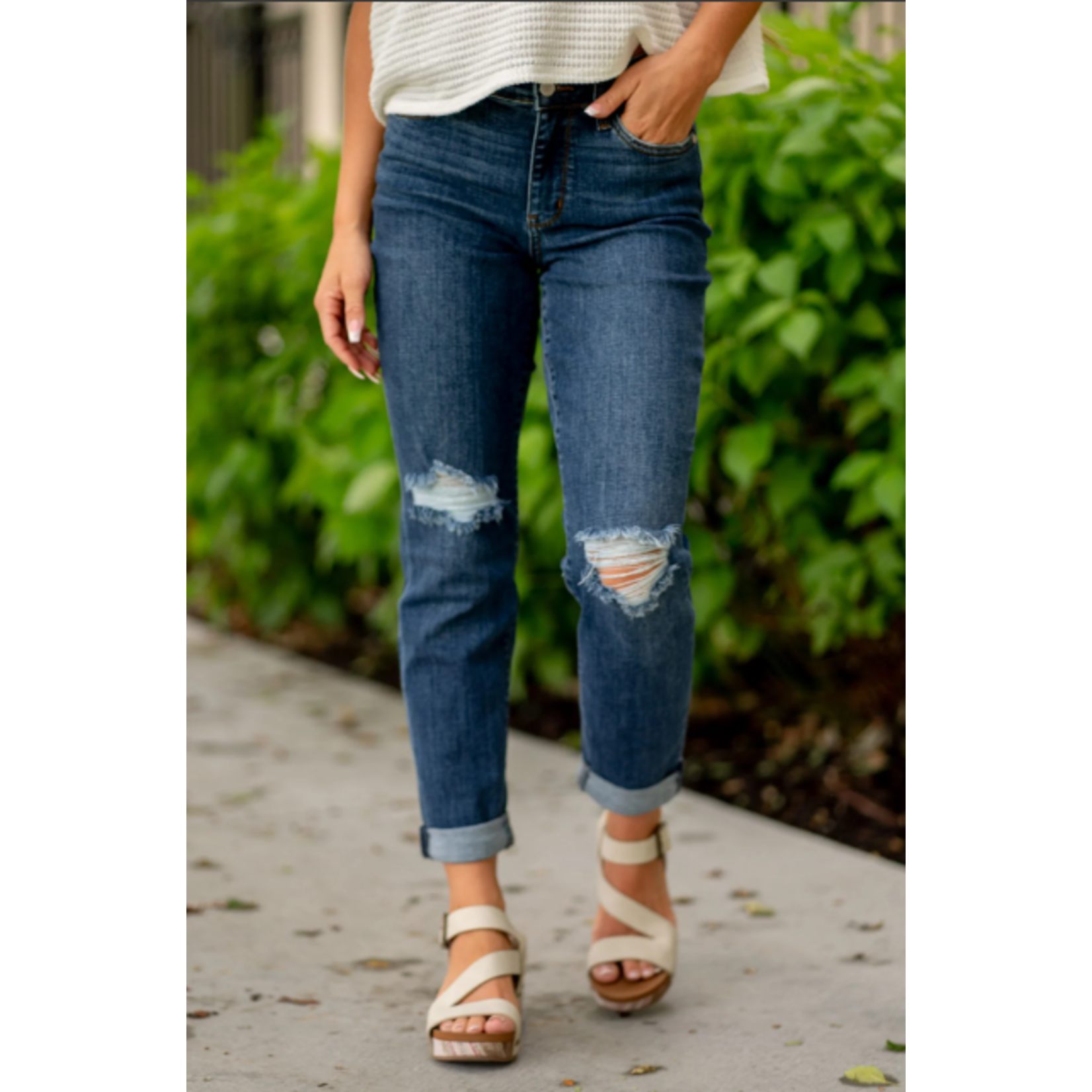 Judy Blue Judy Blue Mid Rise Destroy Slim 82607