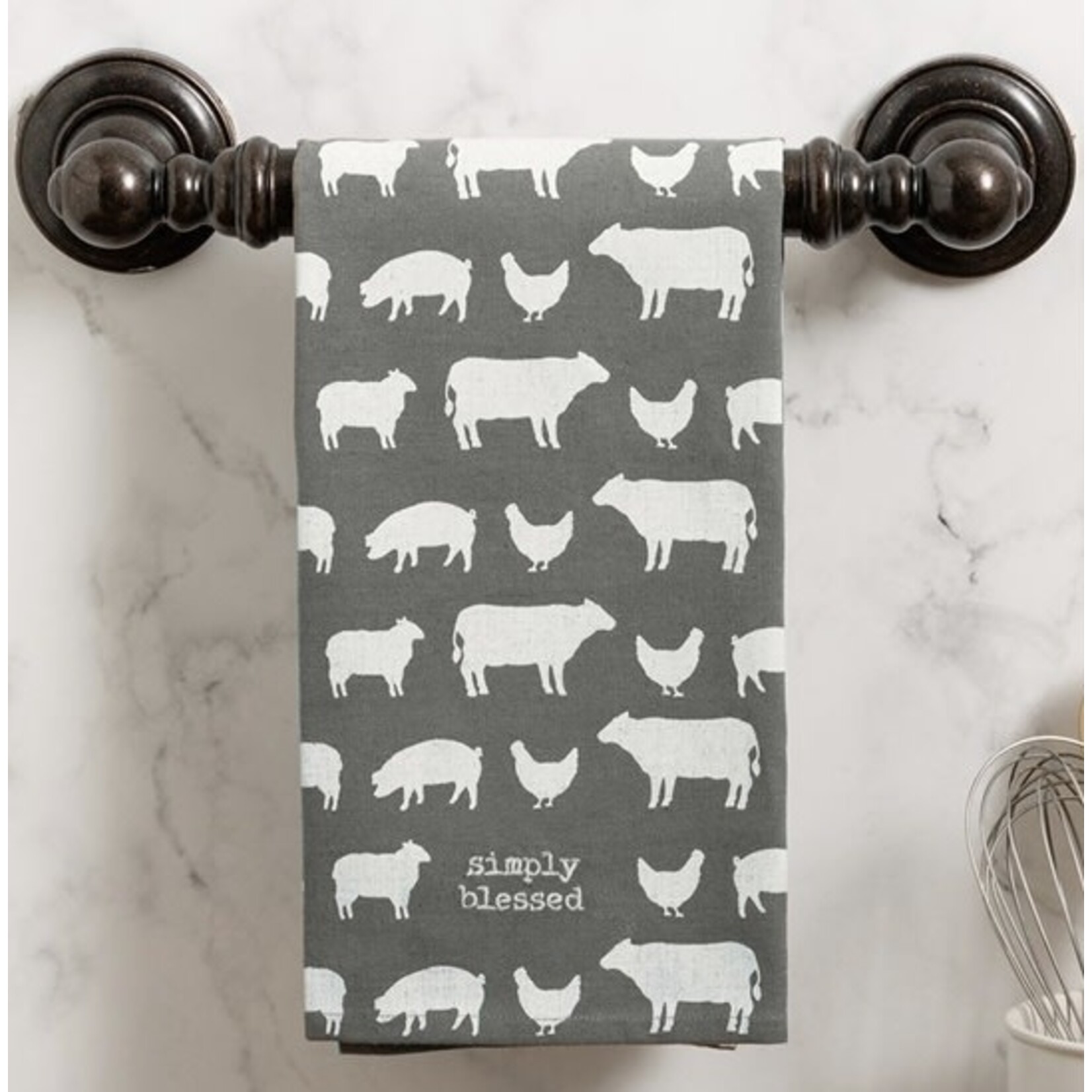 Primitives By Kathy Simply Blessed Kitchen Towel