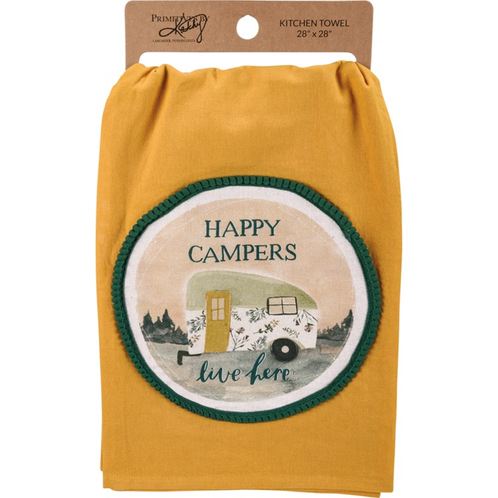 Primitives By Kathy Happy Campers Kitchen Towel