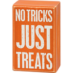 Primitives By Kathy No Tricks Just Treats Box Sign