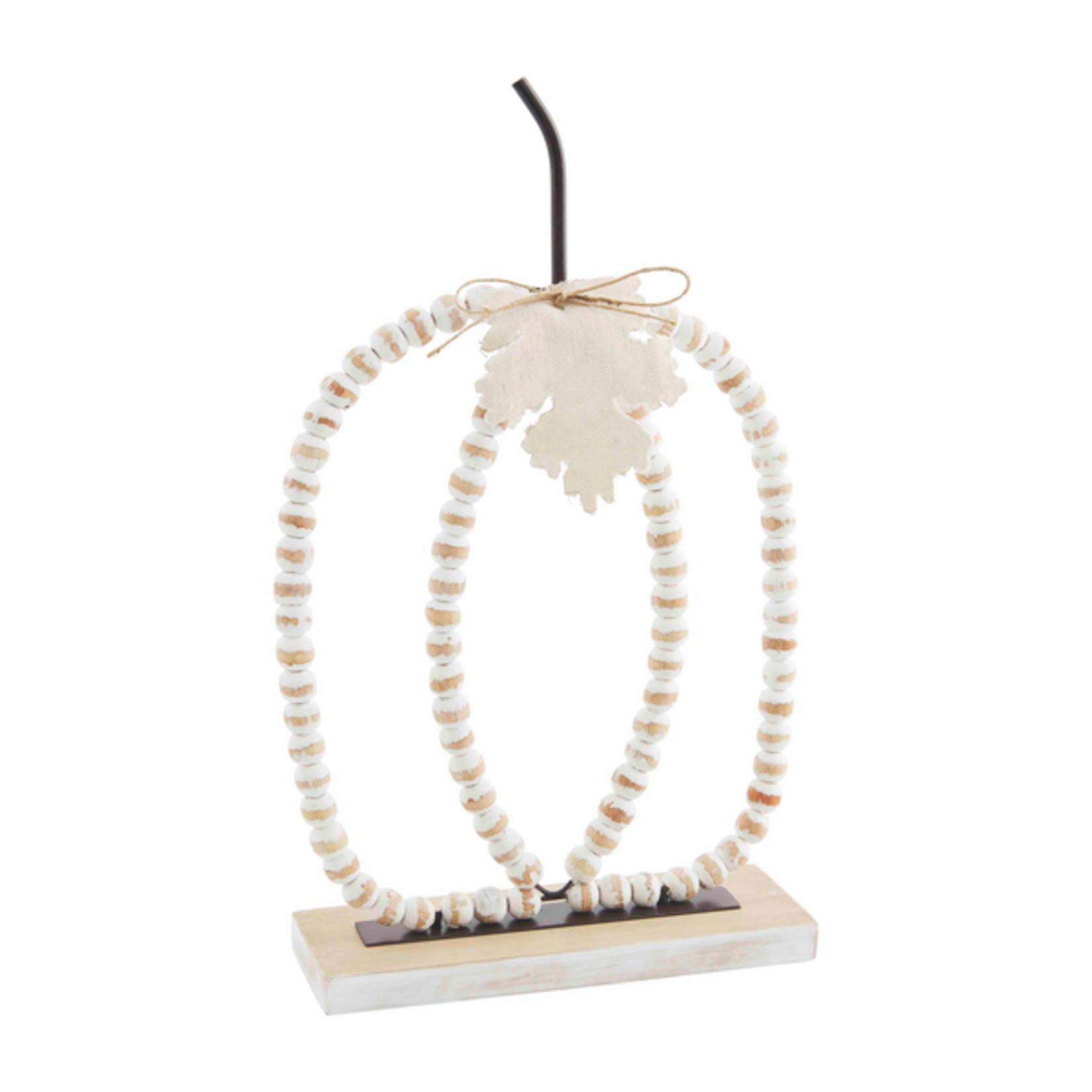 Mudpie Mudpie Beaded Pumpkin Sitter Large