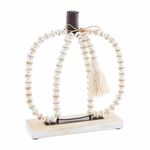 Mudpie Mudpie Beaded Pumpkin Sitter Small