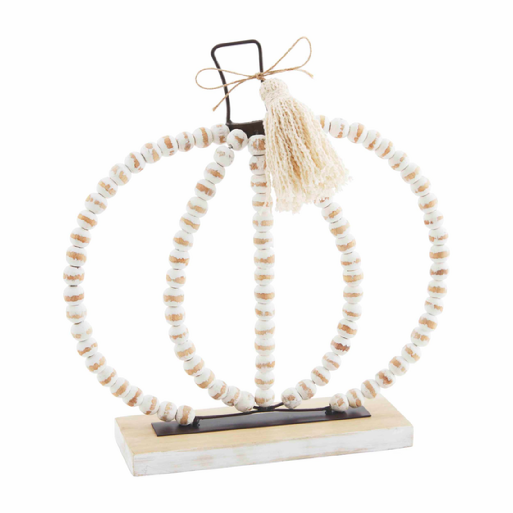 Mudpie Mudpie Beaded Pumpkin Sitter Medium