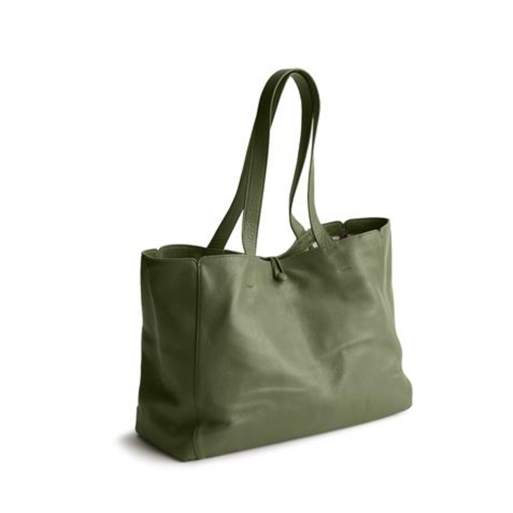 Vera Bradley Vera Bradley Leather Hathaway Tote Bronze Green